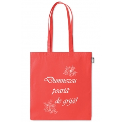 Sacosa rosie cumparaturi, Dumnezeu poarta de grija!*